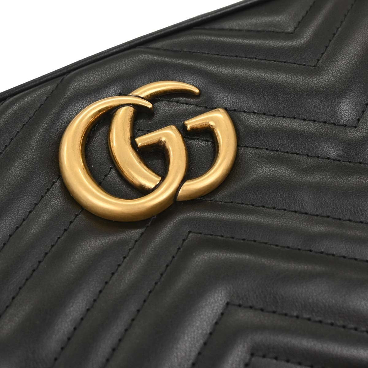 Gucci Black GG Marmont Small Camera Bag