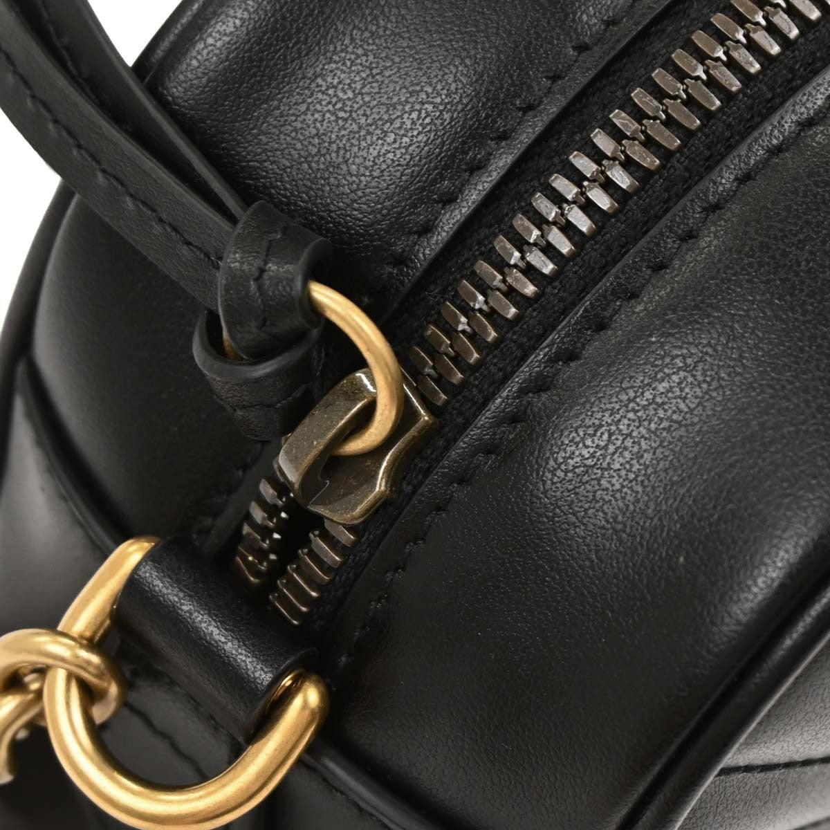 Gucci Black GG Marmont Small Camera Bag