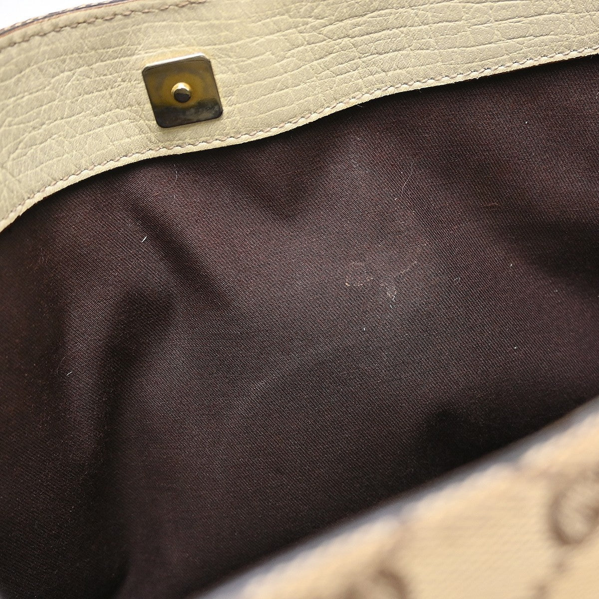Gucci Beige Horsebit GG Shoulder Bag