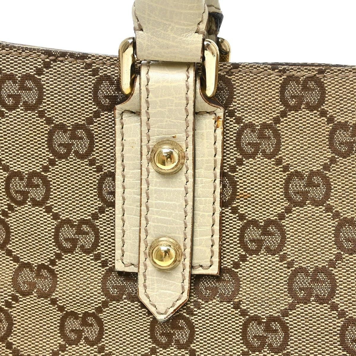 Gucci Beige Horsebit GG Shoulder Bag