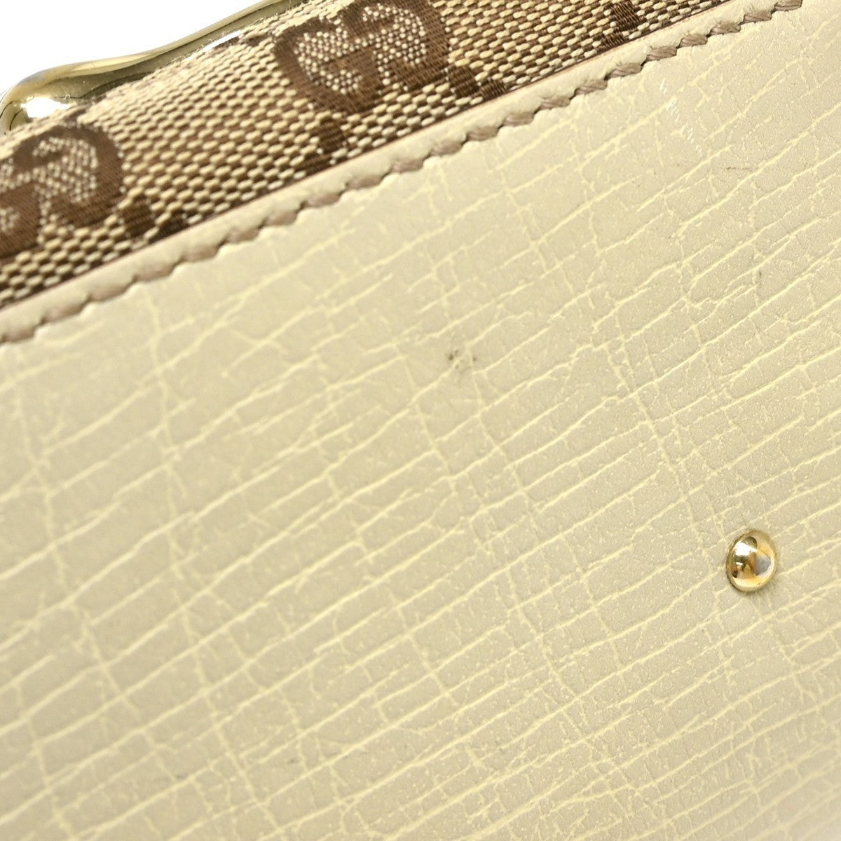 Gucci Beige Horsebit GG Shoulder Bag