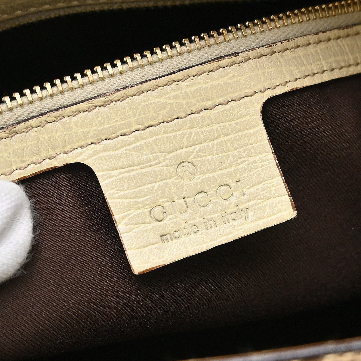 Gucci Beige Horsebit GG Shoulder Bag