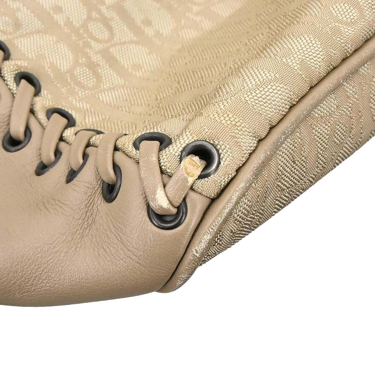 Christian Dior Beige Trotter Ethnic Hobo Handbag