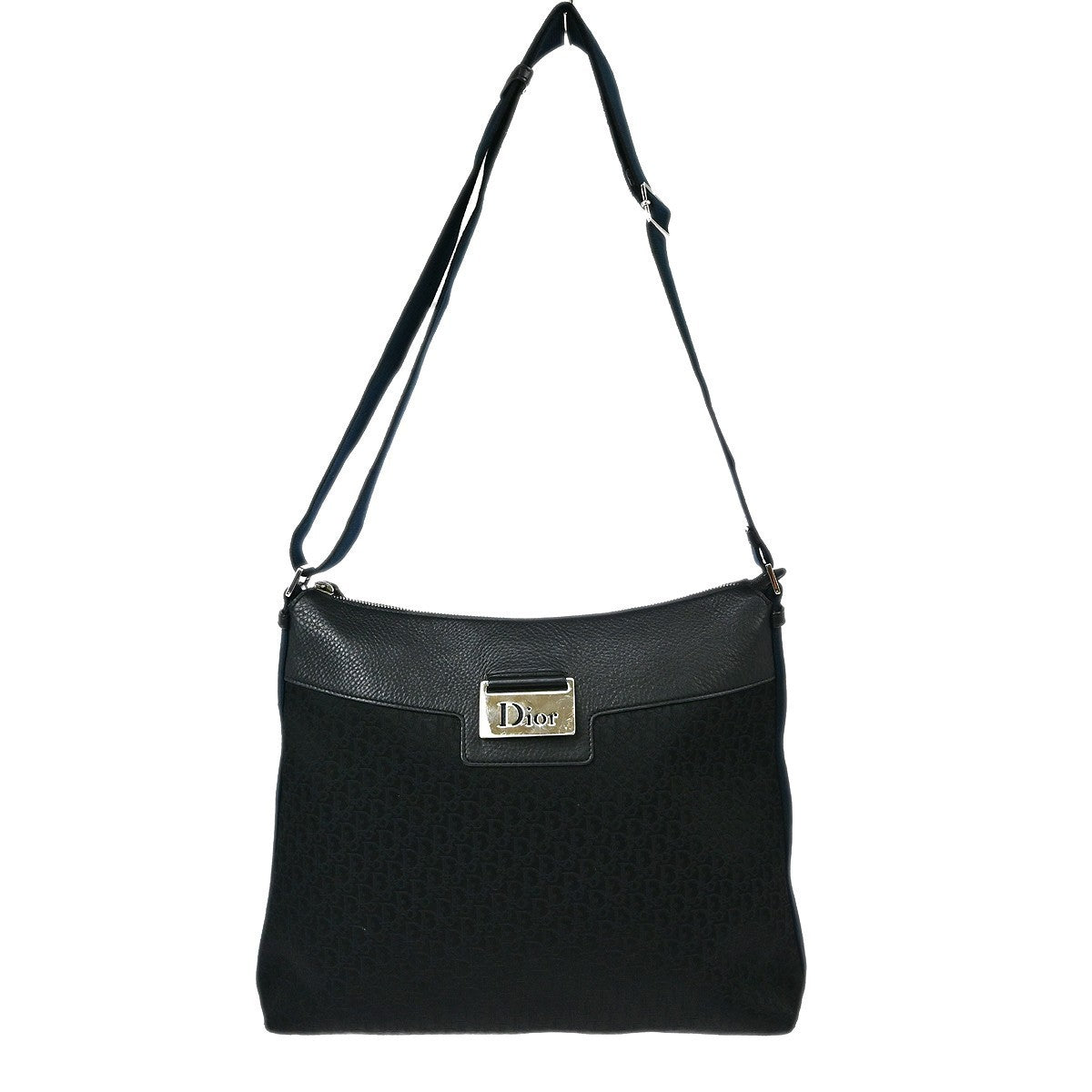 Christian Dior Black Trotter Street Chic Shoulder Bag