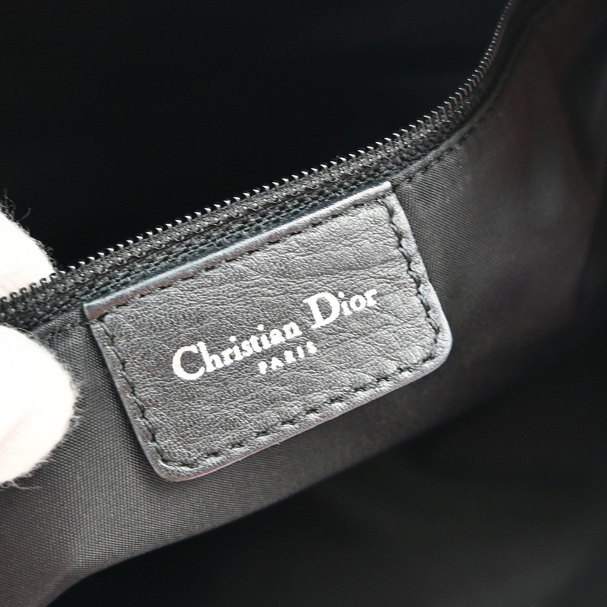 Christian Dior Black Trotter Street Chic Shoulder Bag