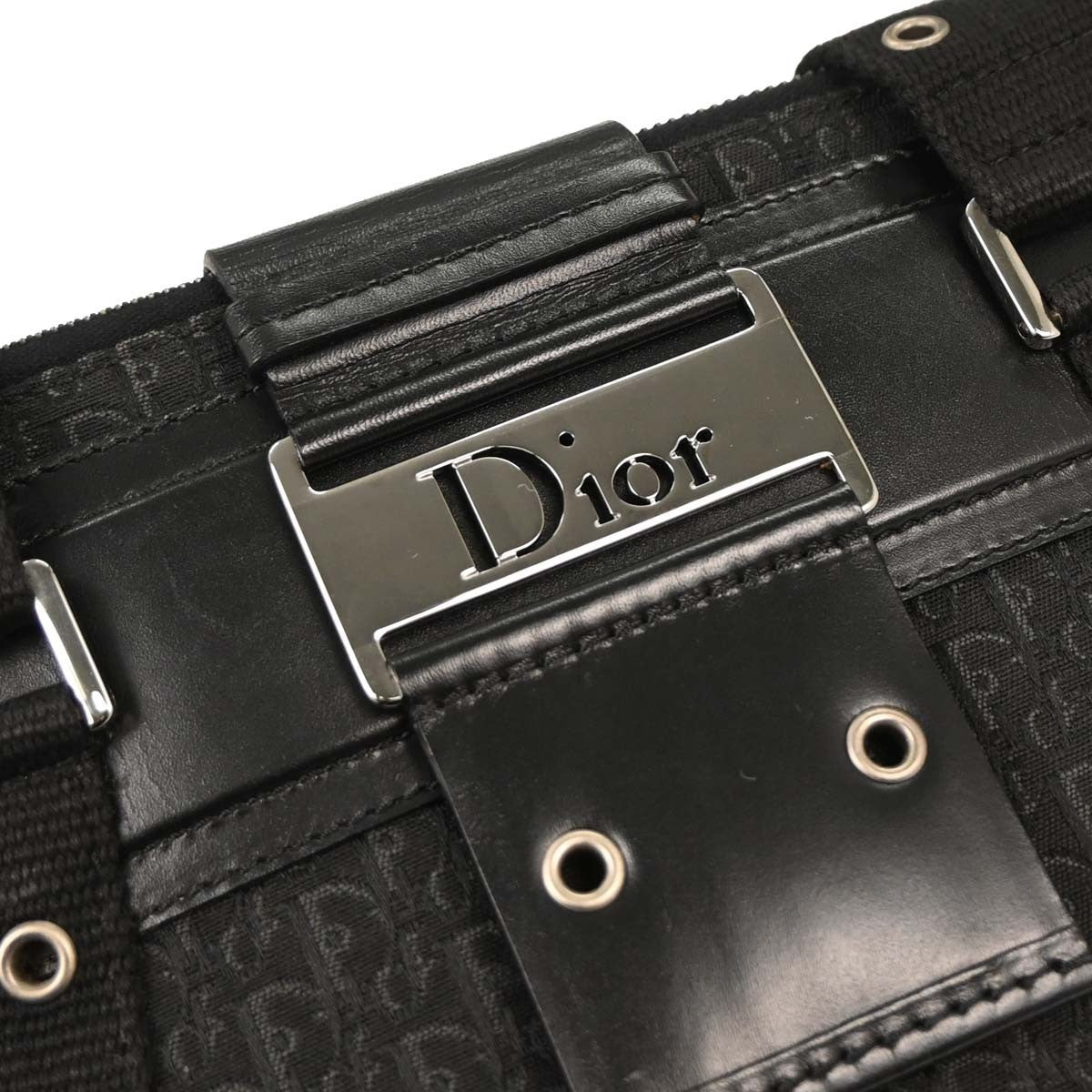 Christian Dior Black Trotter Street Chic Tote Bag