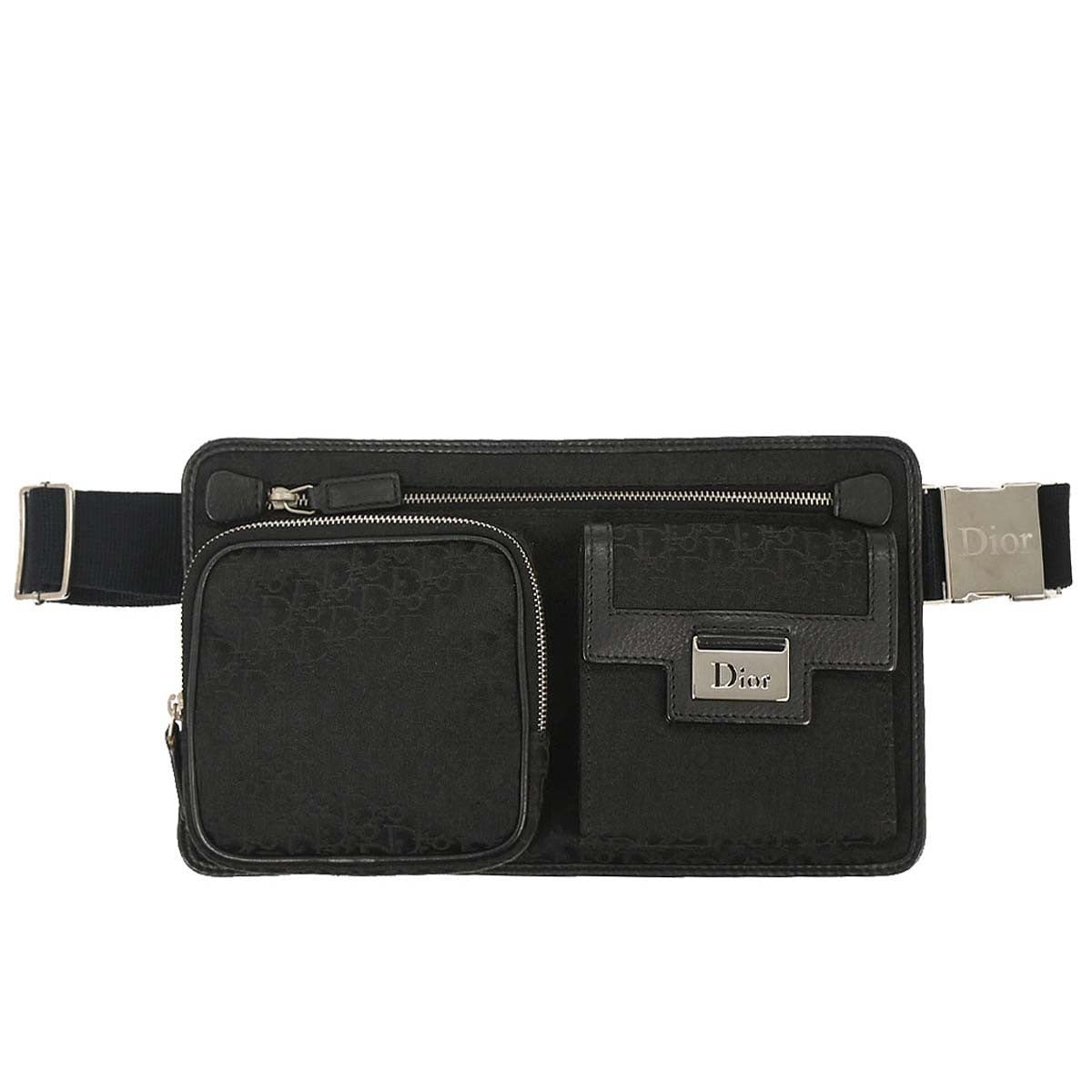 Christian Dior Black Trotter Street Chic Bum Bag