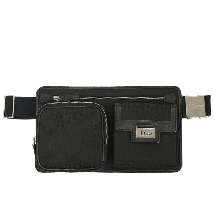 Christian Dior Black Trotter Street Chic Bum Bag