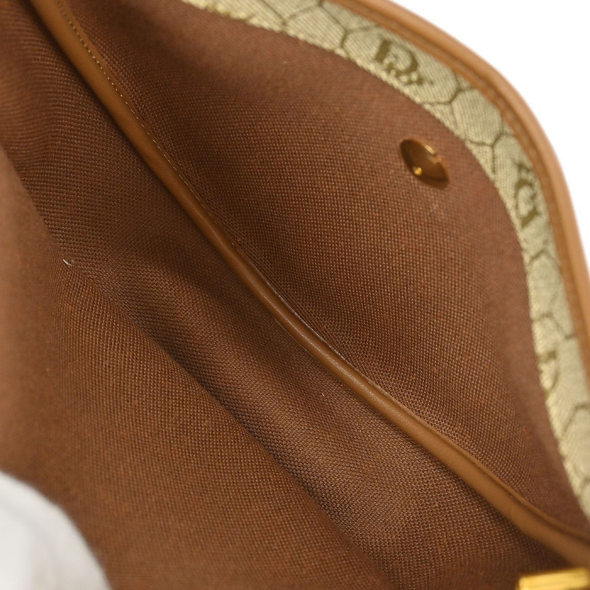 Christian Dior Beige PVC Honeycomb Shoulder Bag