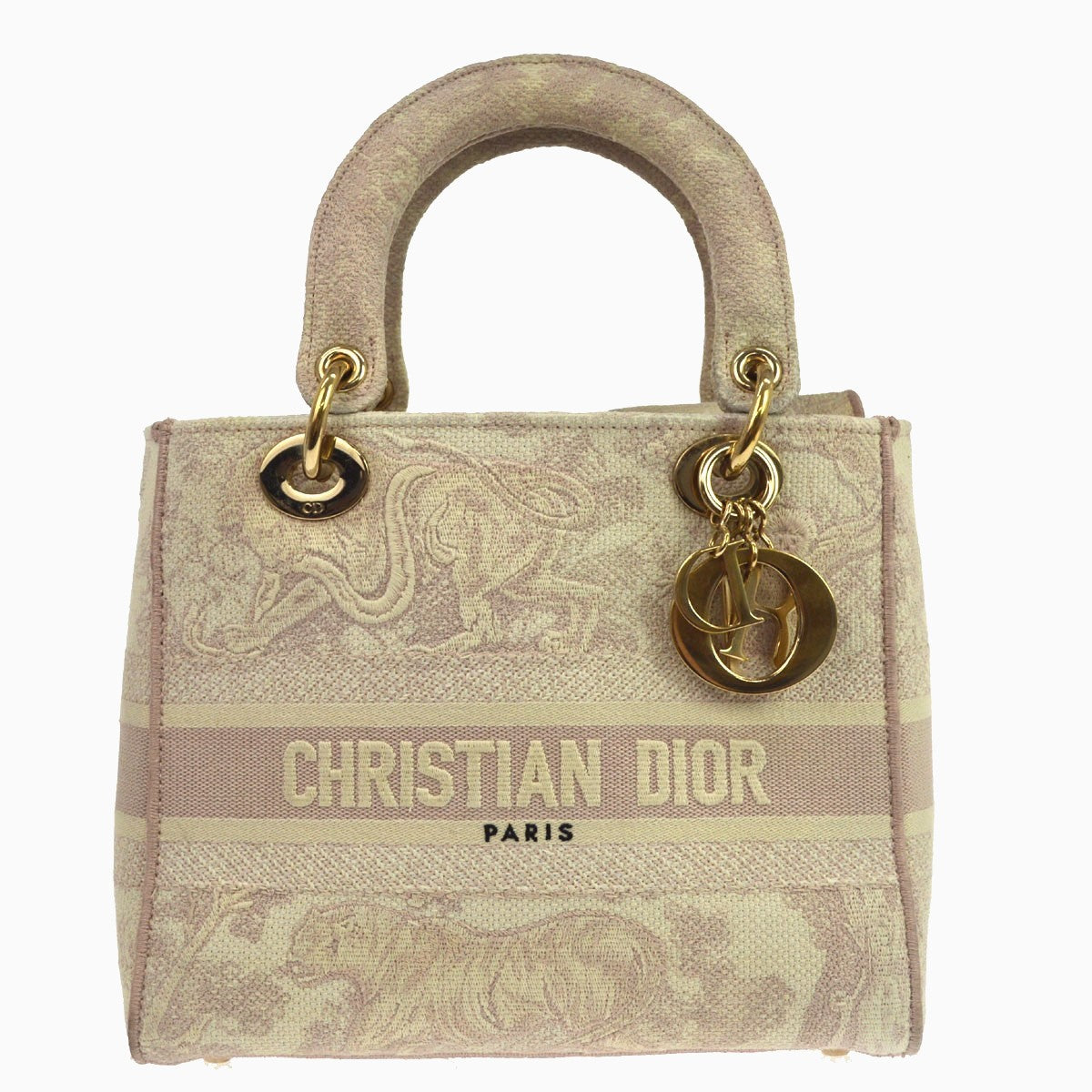 Christian Dior Lady Dior D-Lite Toile de Jouy Hand Bag