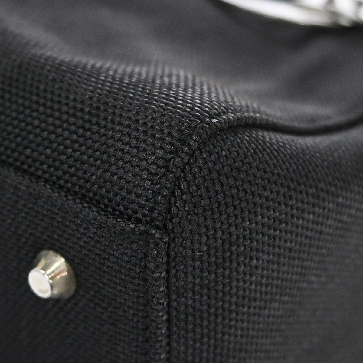 Christian Dior Black Canvas Lady Dior Cannage 2way Handbag