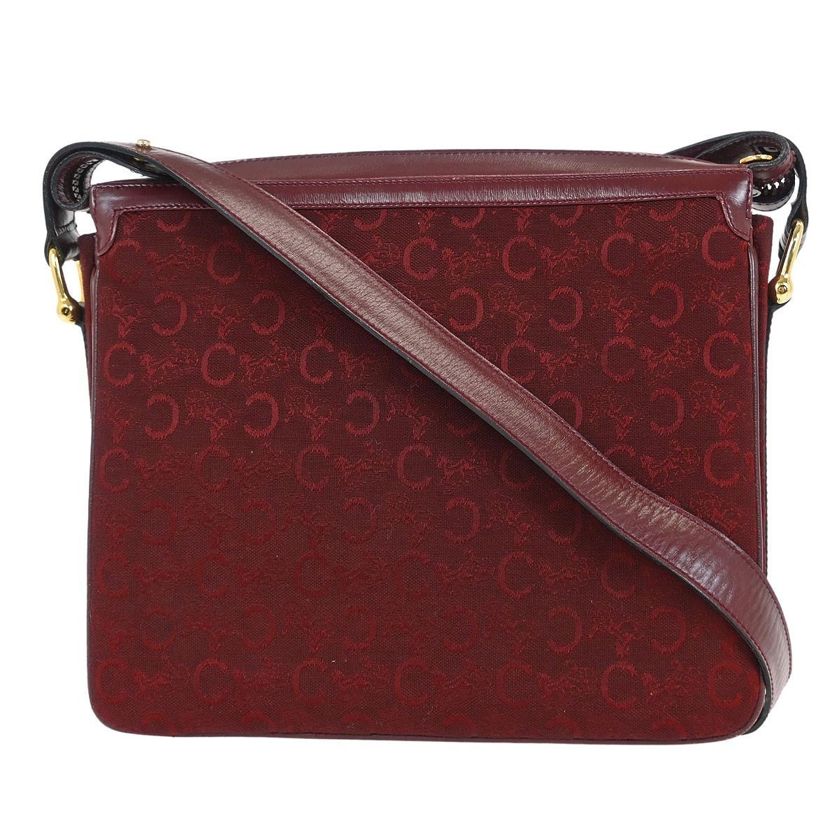 Celine Bordeaux C Macadam Shoulder Bag