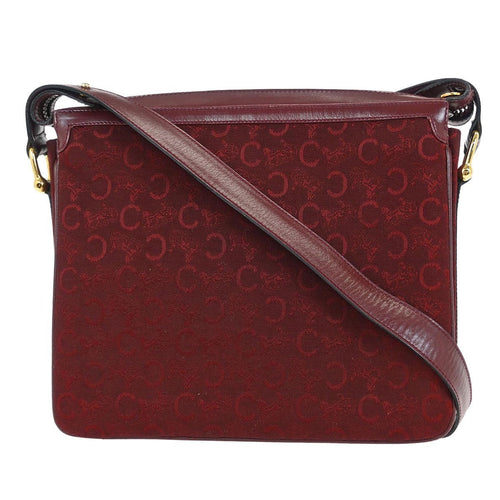 Celine Bordeaux C Macadam Shoulder Bag
