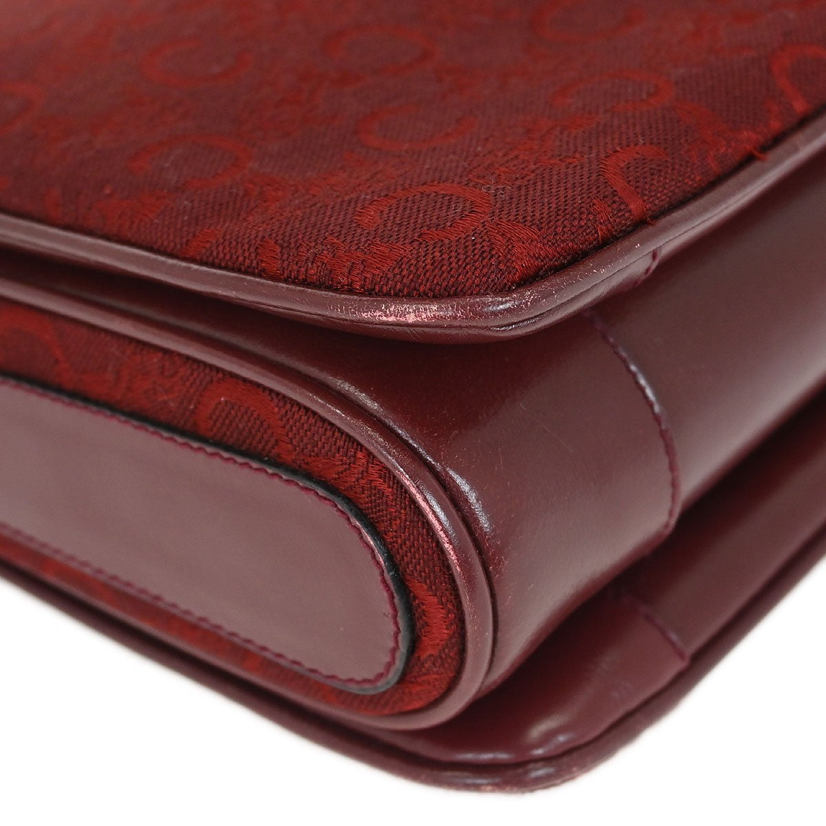 Celine Bordeaux C Macadam Shoulder Bag
