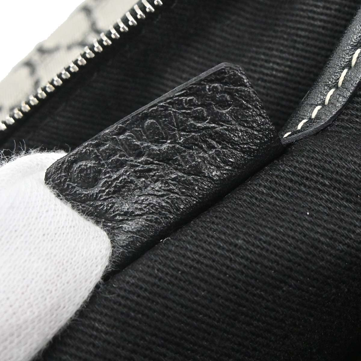 Celine Gray Black Macadam Handbag