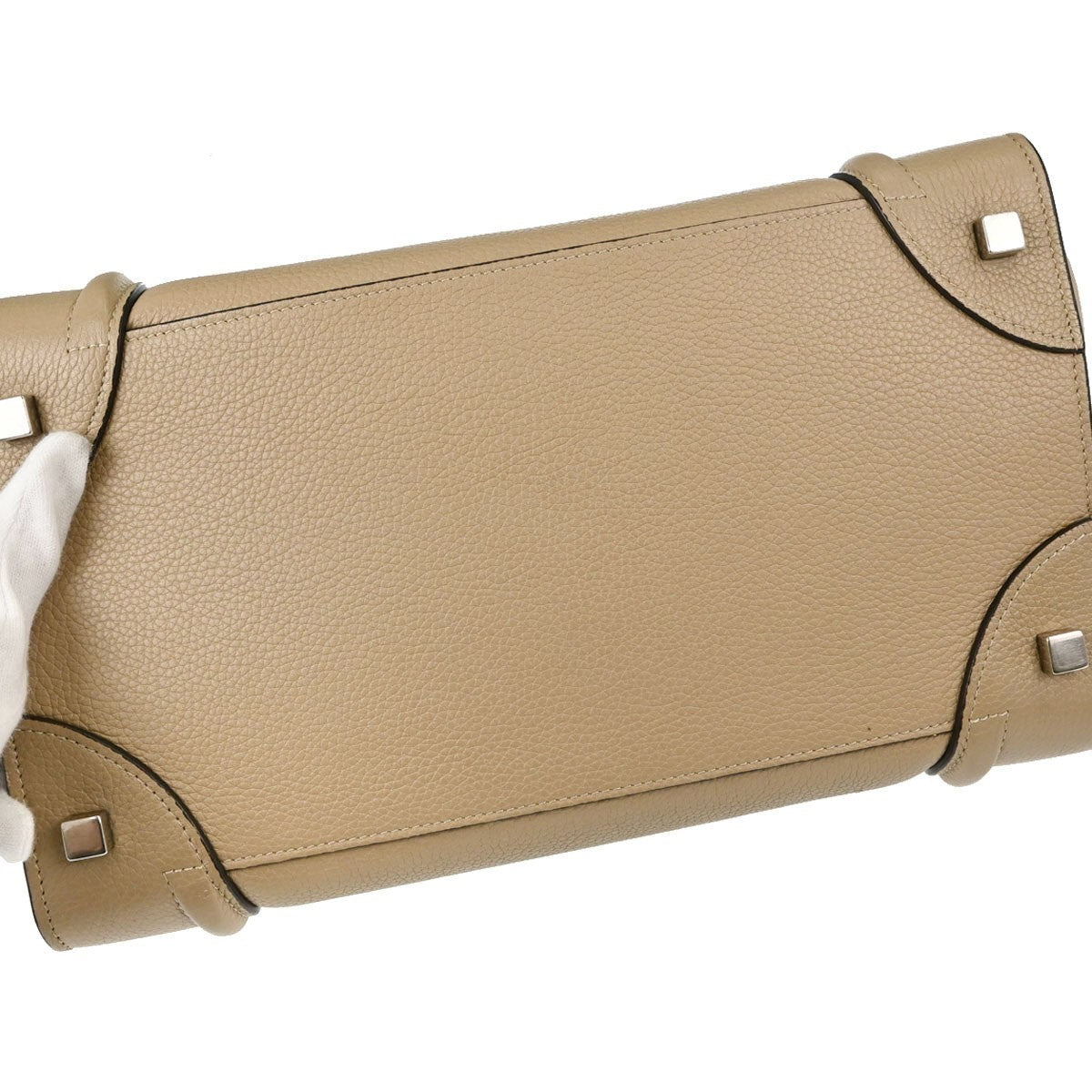 Celine Beige Mini Luggage Tote Bag