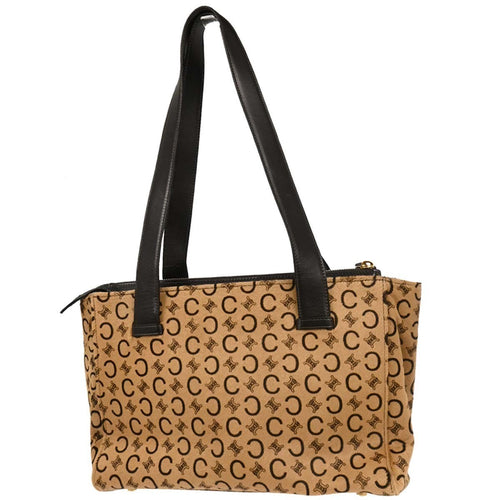 Celine Beige Brown C Macadam Tote Handbag