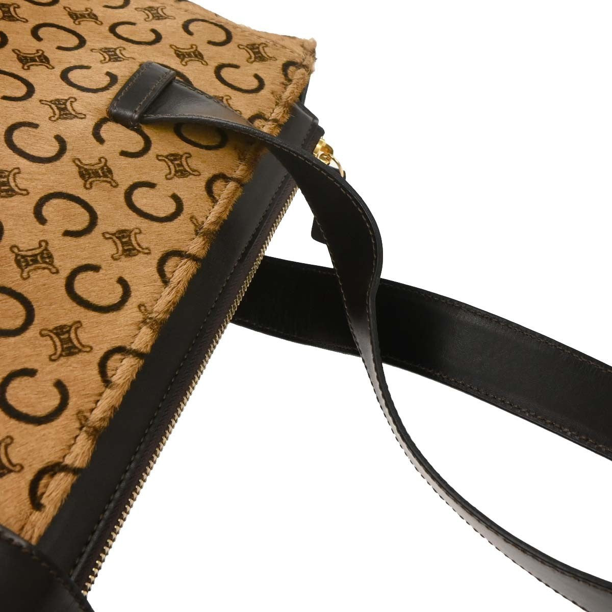 Celine Beige Brown C Macadam Tote Handbag