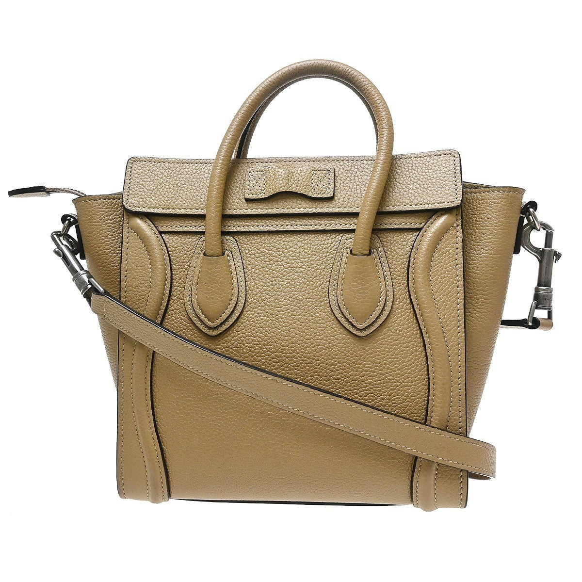Celine Beige Nano Luggage 2way Tote Bag