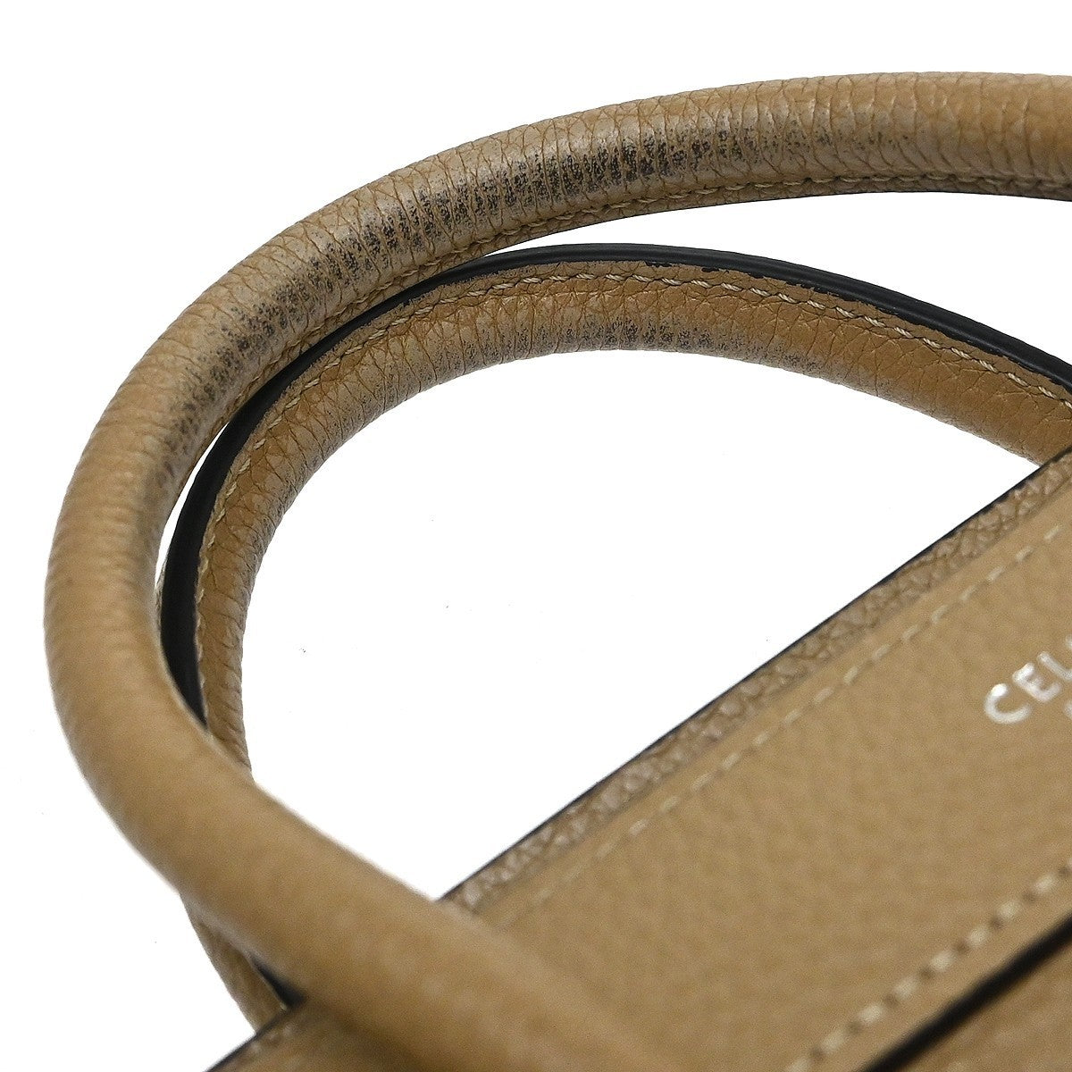 Celine Beige Nano Luggage 2way Tote Bag