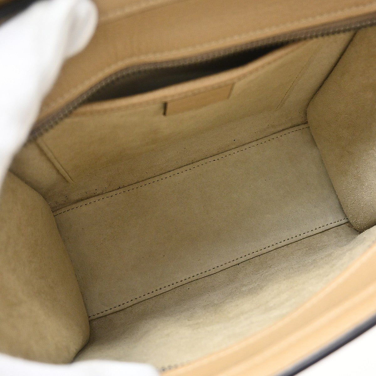 Celine Beige Nano Luggage 2way Tote Bag