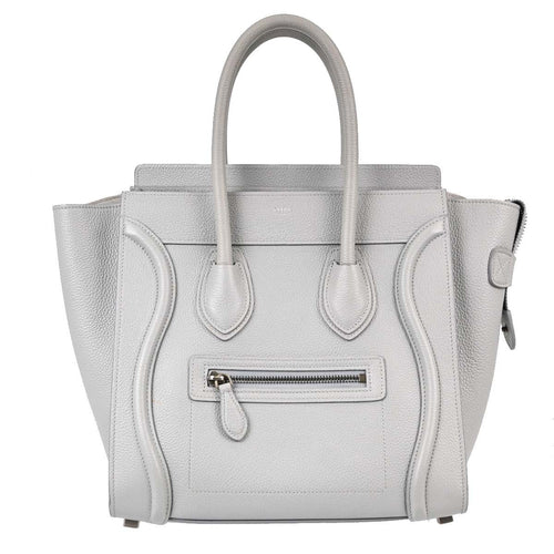 Celine Gray Luggage Micro Tote Handbag