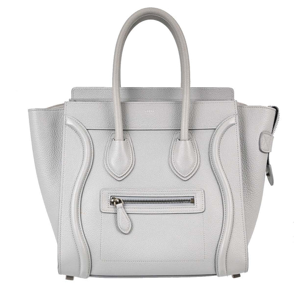 Celine Gray Luggage Micro Tote Handbag