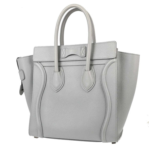 Celine Gray Luggage Micro Tote Handbag