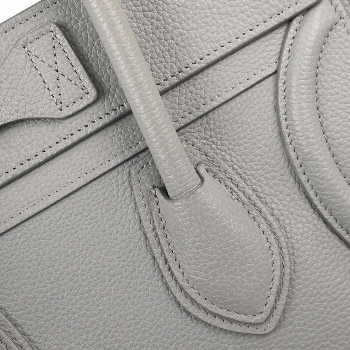 Celine Gray Luggage Micro Tote Handbag
