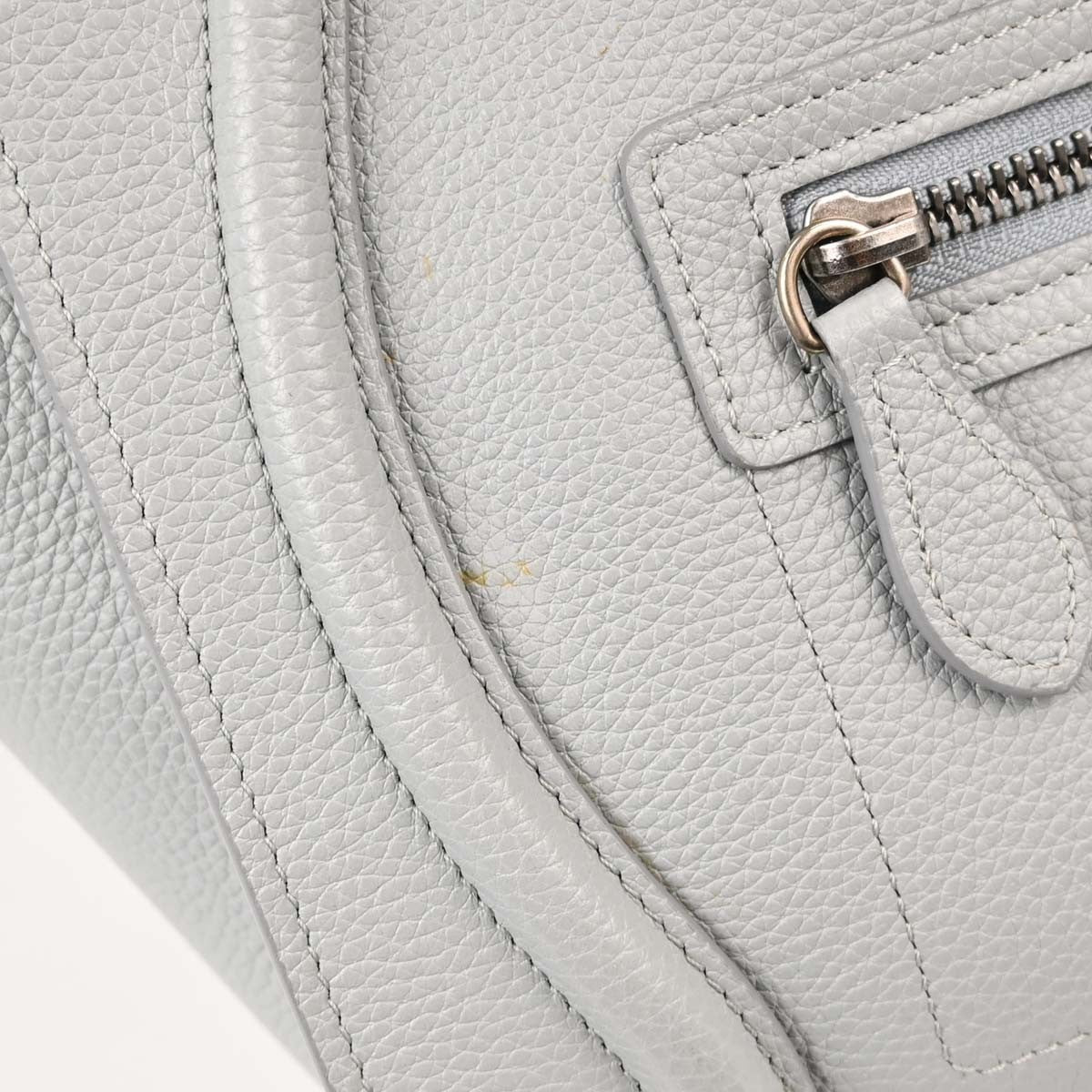 Celine Gray Luggage Micro Tote Handbag