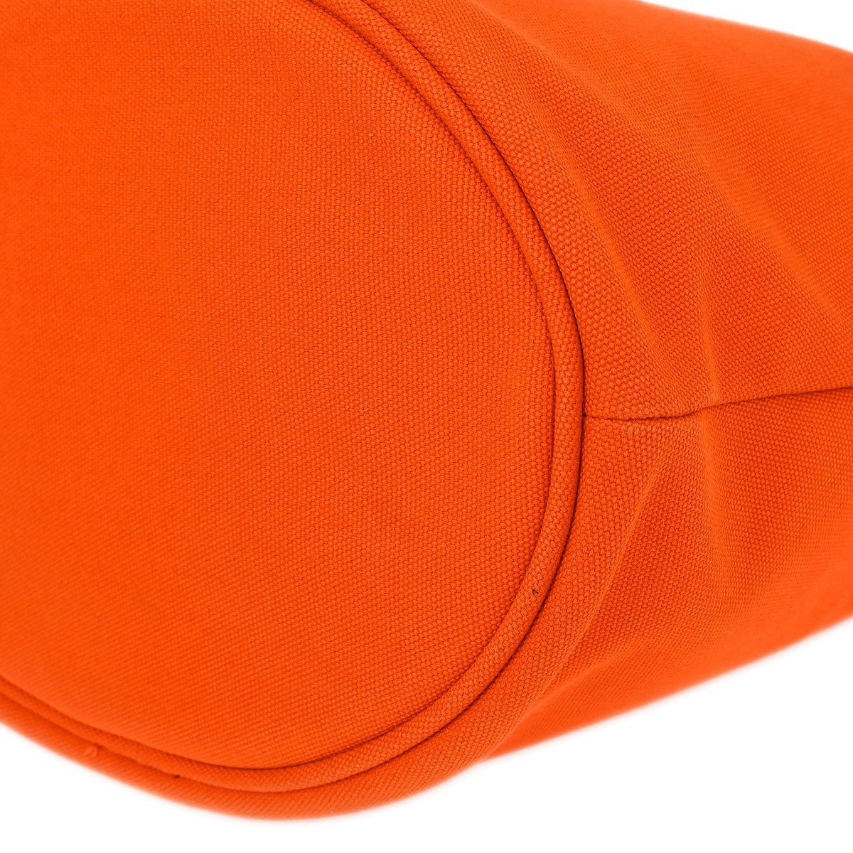 Prada Orange Canvas Canapa 2way Tote Handbag