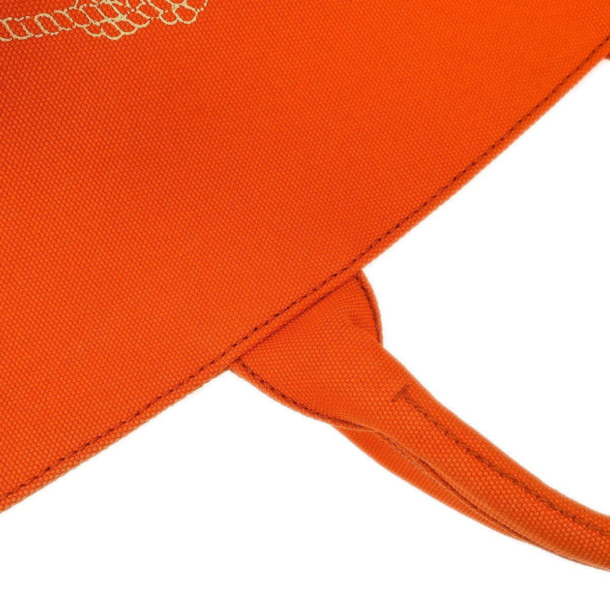 Prada Orange Canvas Canapa 2way Tote Handbag
