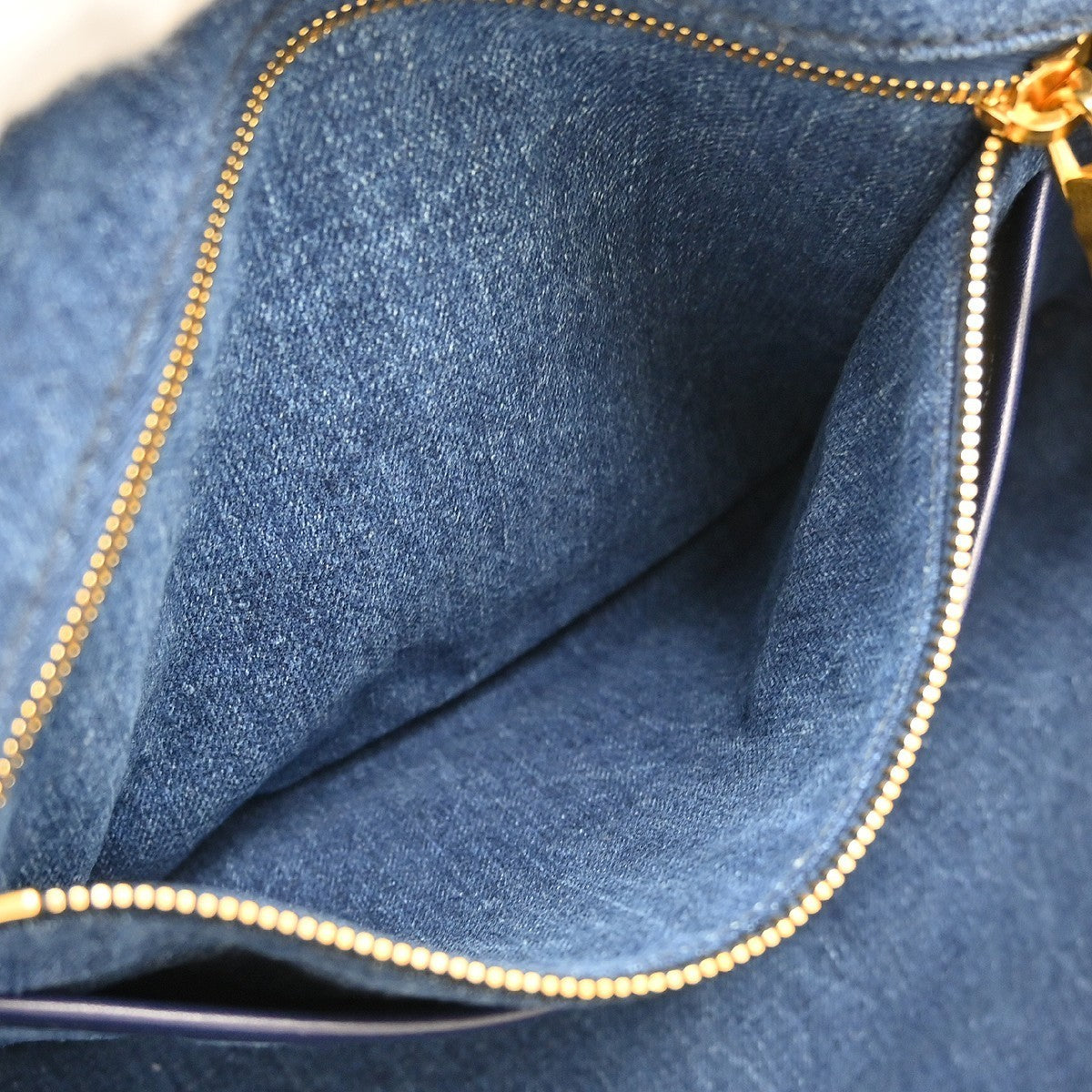 Prada Blue Denim Canapa Tote Handbag
