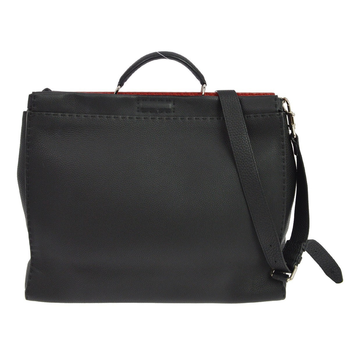 Fendi Black Selleria Peekaboo Fit Handbag