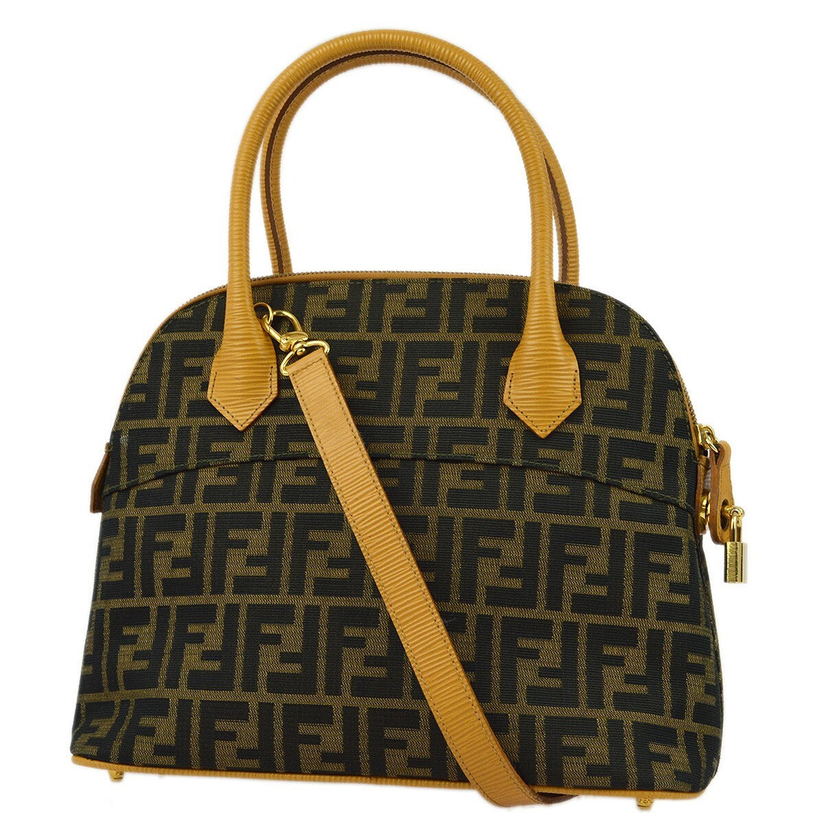 Fendi Brown Zucca 2Way Handbag