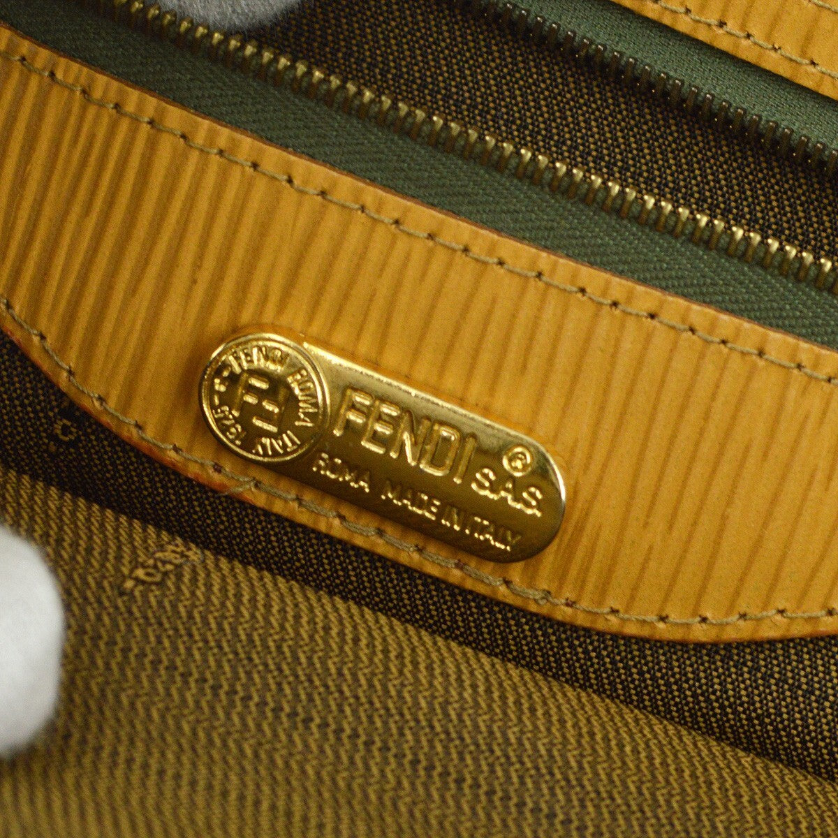 Fendi Brown Zucca 2Way Handbag