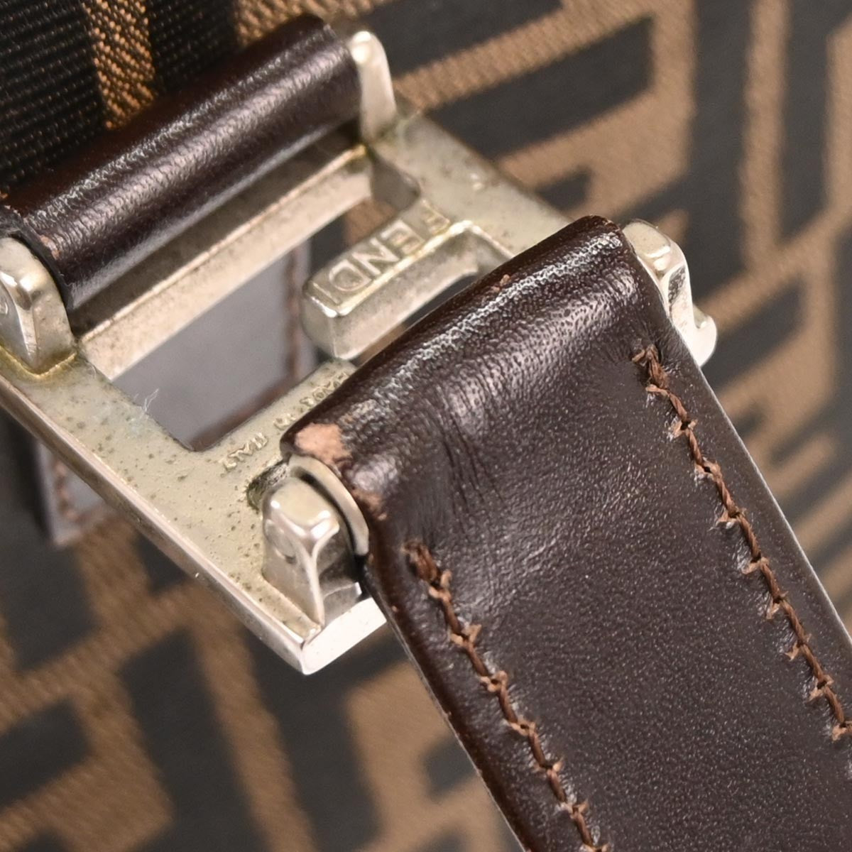 Fendi Brown Zucca Tote Handbag