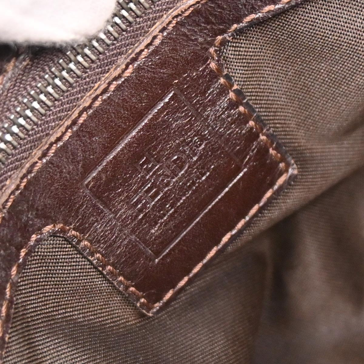 Fendi Brown Zucca Tote Handbag