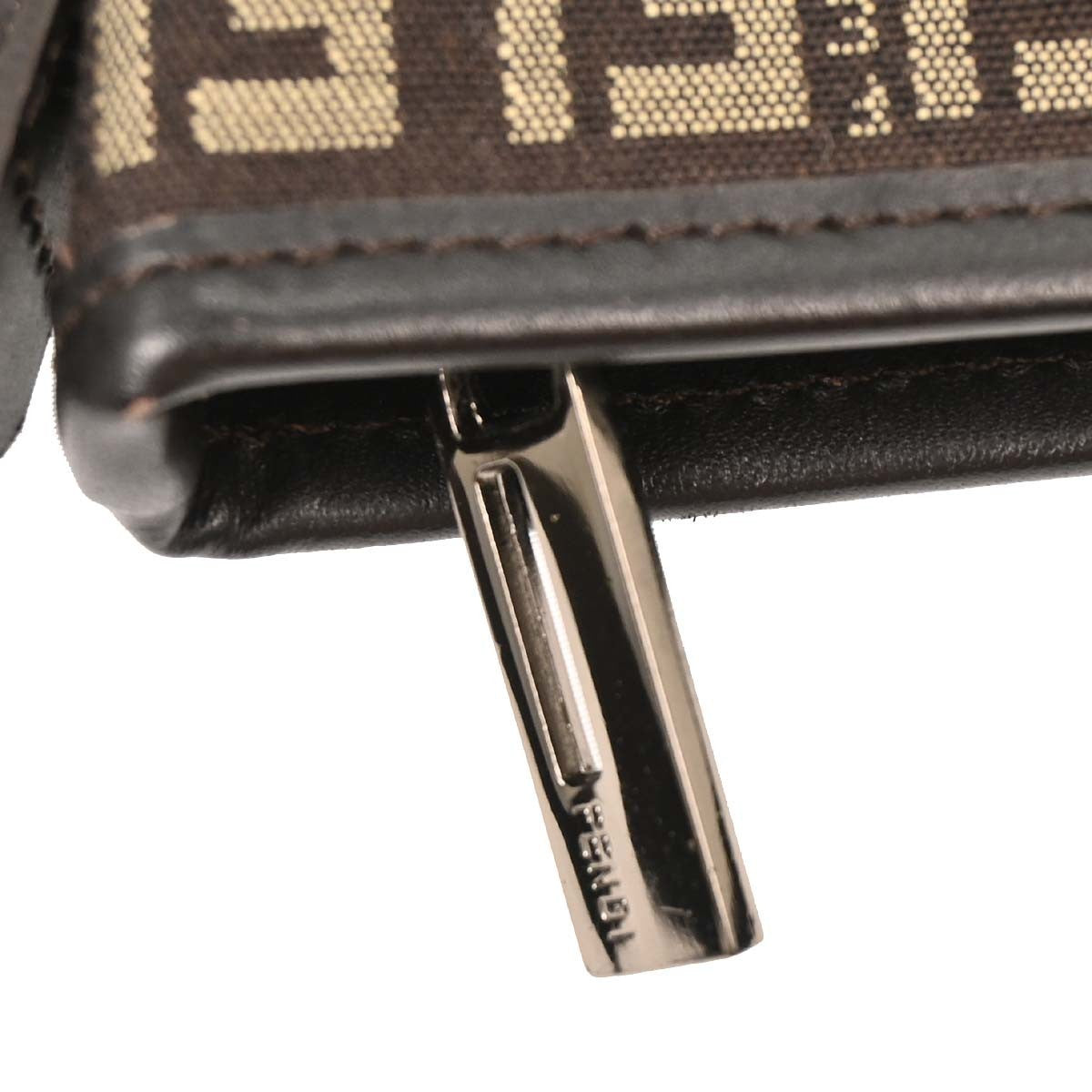 Fendi Brown Zucchino Shoulder Bag