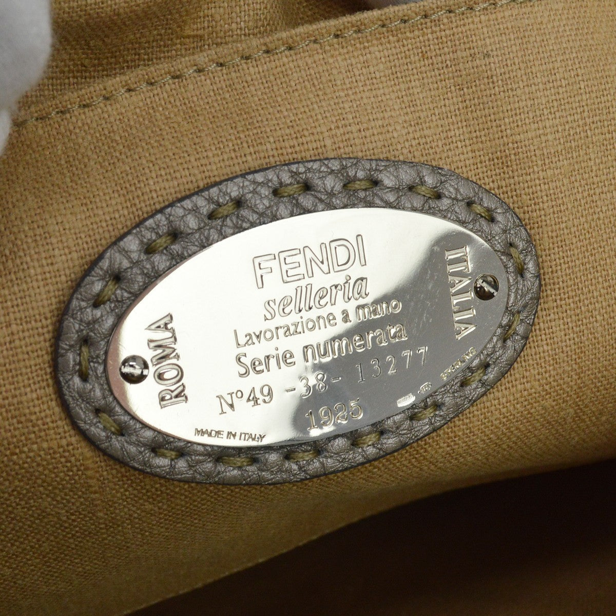 Fendi Gray Selleria Shoulder Bag