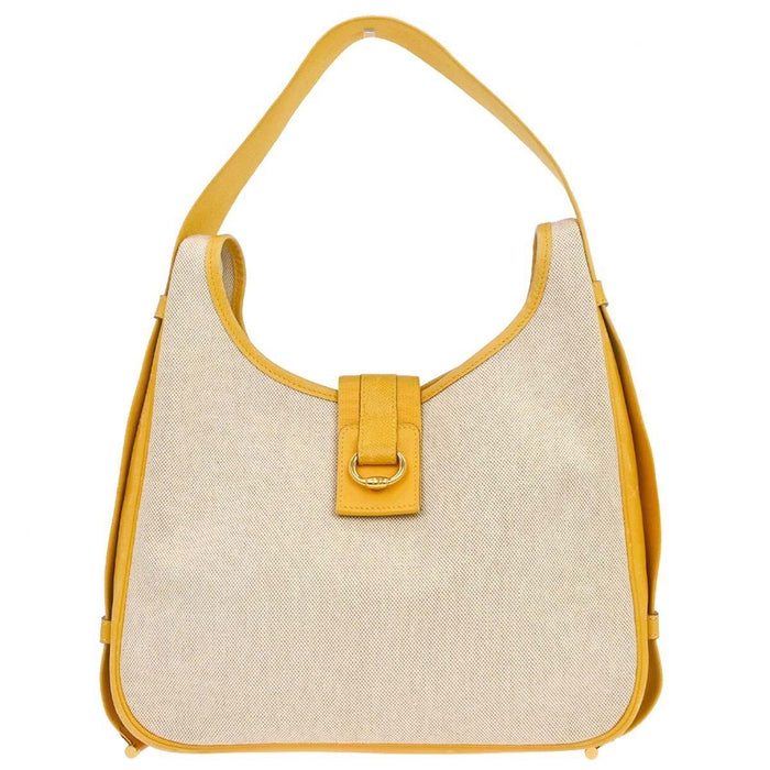Hermès Beige Jaune Toile H Tsako Shoulder Bag