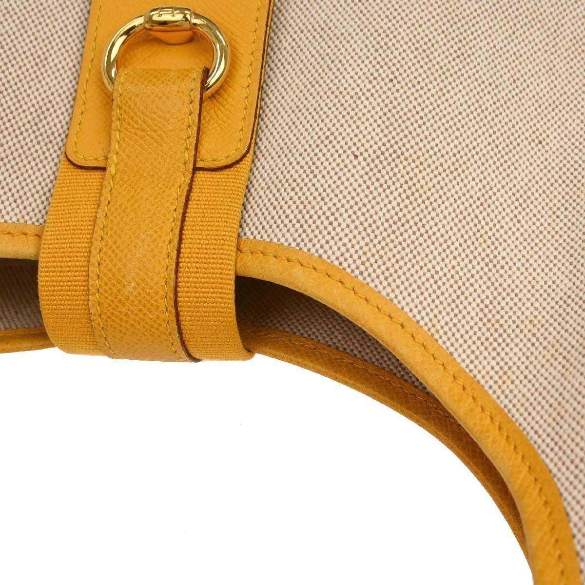 Hermès Beige Jaune Toile H Tsako Shoulder Bag