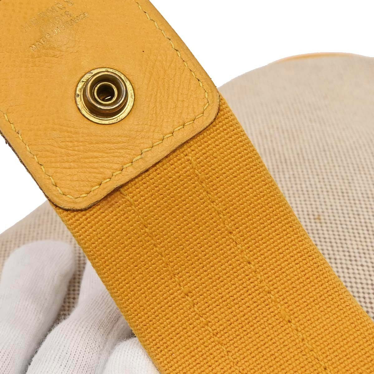 Hermès Beige Jaune Toile H Tsako Shoulder Bag