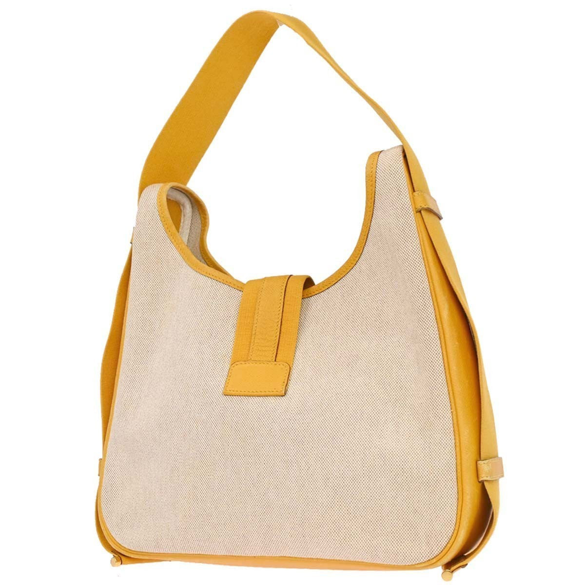 Hermès Beige Jaune Toile H Tsako Shoulder Bag