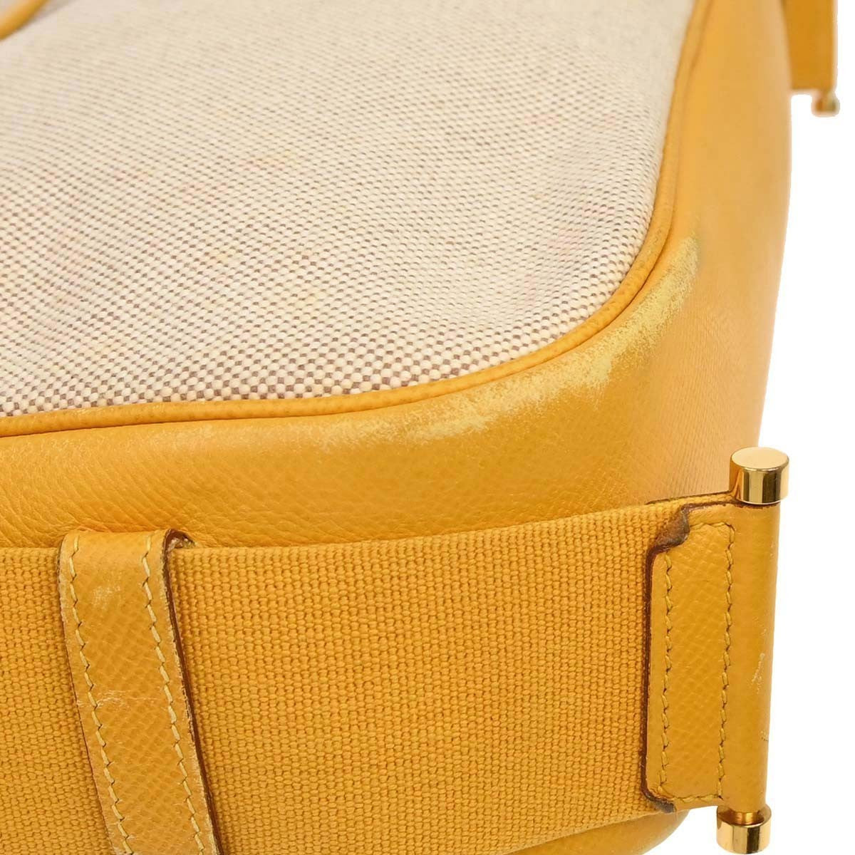 Hermès Beige Jaune Toile H Tsako Shoulder Bag
