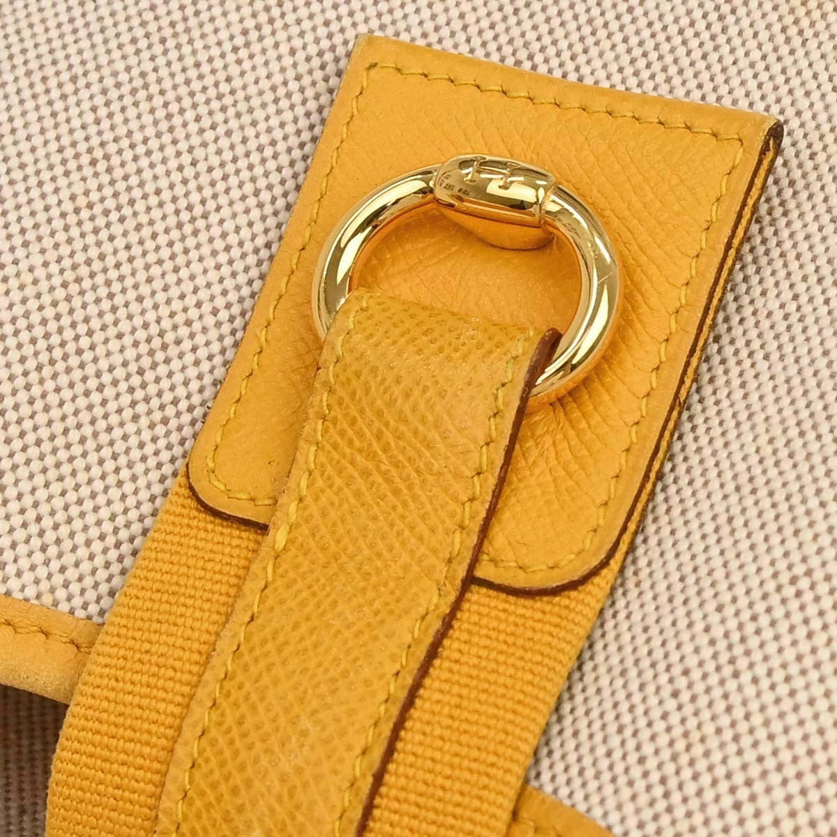 Hermès Beige Jaune Toile H Tsako Shoulder Bag