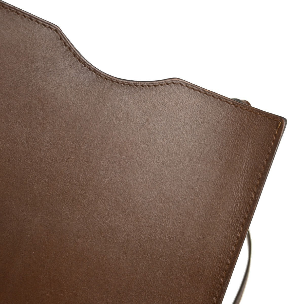 Hermès Havane Box Calf Onimaitou Shoulder Bag Pochette