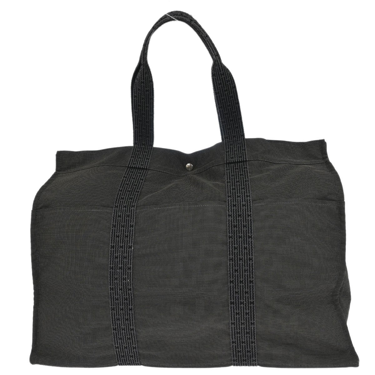 Hermès Gray Canvas Herline Tote TGM Handbag