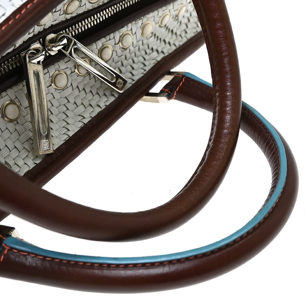 Loewe White Leather Amazona 36 Handbag