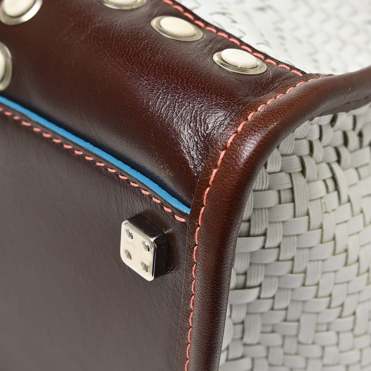 Loewe White Leather Amazona 36 Handbag